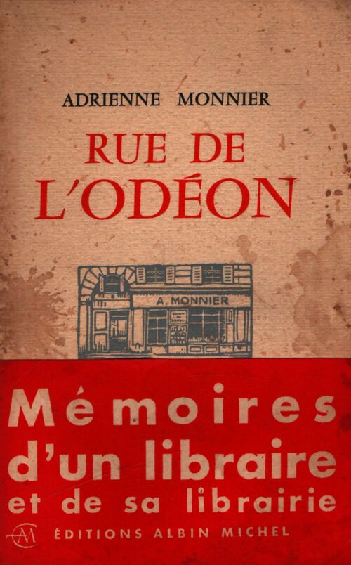 Rue de l'Odéon - Adrienne Monnier - Livre