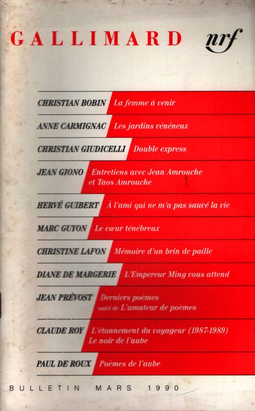 Bulletin mars 1990 n°376 - Collectif - Livre
