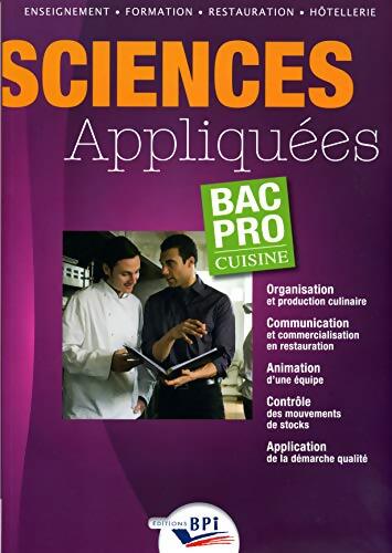 Sciences Appliquées - Bac Pro cuisine - Christian Mairey - Livre