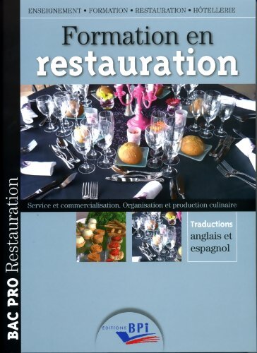 Formation en restauration Bac pro européen - Jacques Coadic - Livre