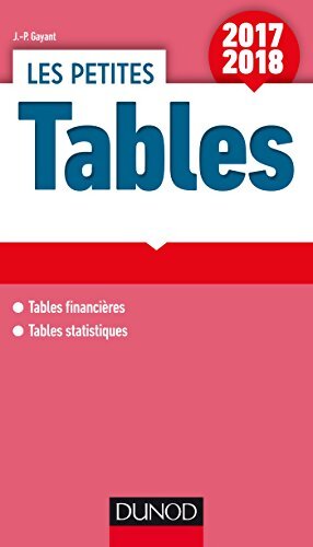 Les petites tables 2017-2018  - Jean-Pascal Gayant - Livre