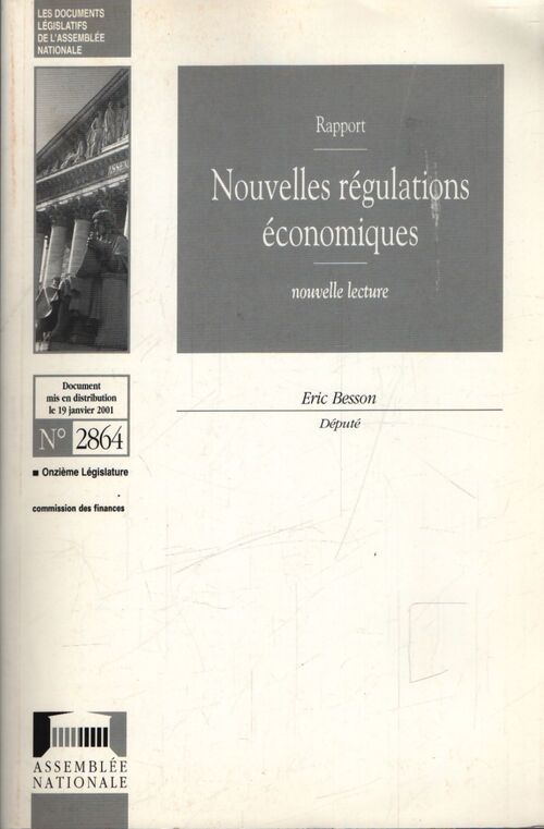 Nouvelles régulations économiques - Eric Besson - Livre