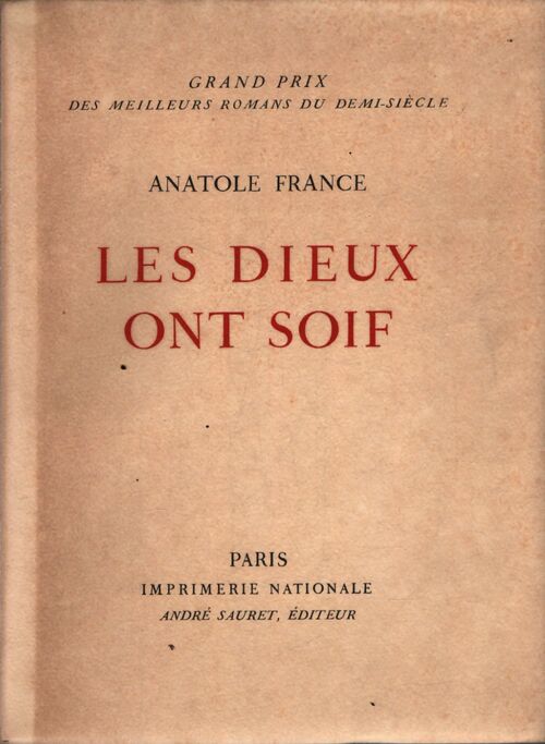 Les dieux ont soif - Anatole France - Livre
