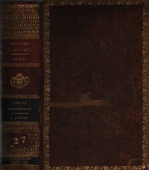 Annales maritimes et coloniales année 1826 1ère partie - M. Bajot - Livre