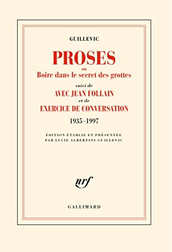 Proses ou boire dans le secret des grottes - Eugène Guillevic - Livre
