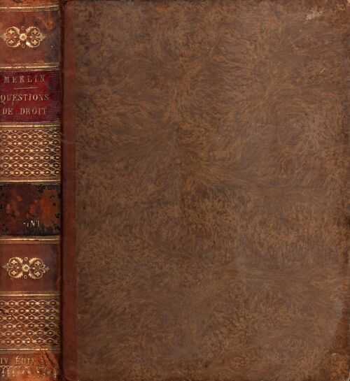 Recueil alphabétique des questions de droit Tome III : Ep. - Int. - M. Merlin - Livre
