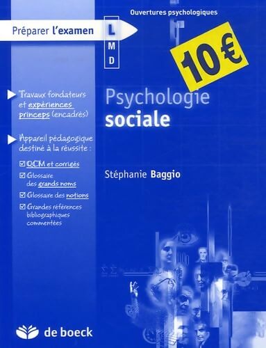 Psychologie sociale - Stéphanie Baggio - Livre