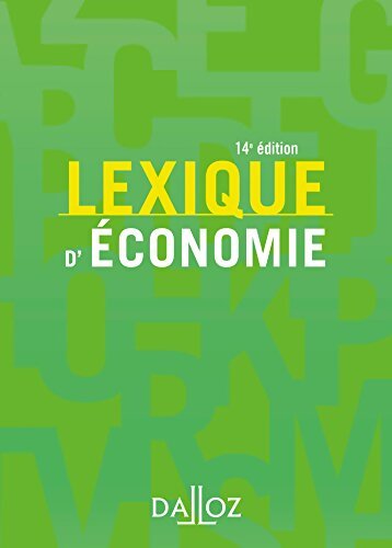 Lexique d'économie - Collectif - Livre