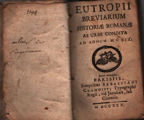 Eutropii brevarium historiae romanae - Collectif - Livre