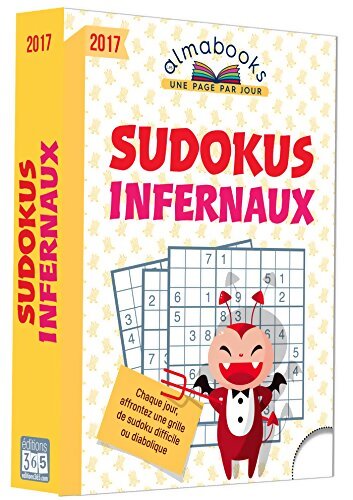 Almabook Sudokus infernaux 2017 - Editions 365 - Livre