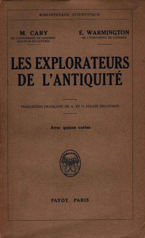Les expolrateurs de l'antiquité - M Cary - Livre
