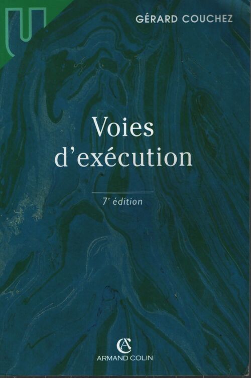 Voies d'exécution - Gérard Couchez - Livre