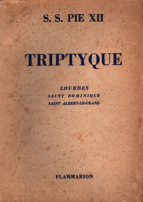Triptyque - Pie XII - Livre