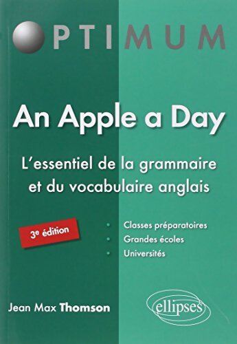 An apple a day : L'essentiel de la grammaire et du vocabulaire anglais - Jean-Max Thomson - Livre