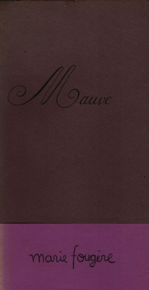 Mauve - Marie Fougère - Livre