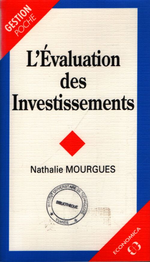 L'évaluation des investissements - Nathalie Mourgues - Livre