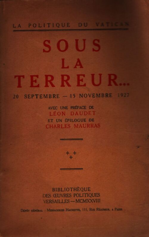 Sous la terreur - Collectif - Livre