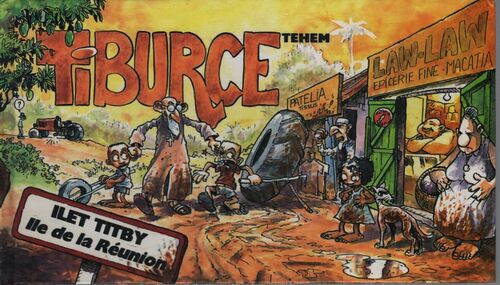 Tiburce îlet titby : bandelettes dessinées avec bulles créoles - Téhem - Livre