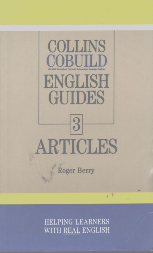 English guides 3 : Articles - Roger Berry - Livre