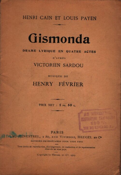 Gismonda - Collectif - Livre