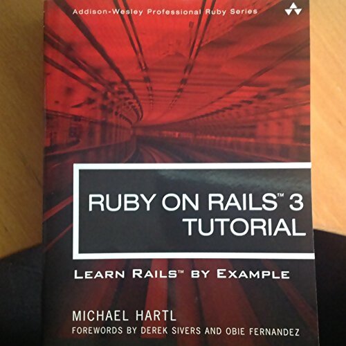 Ruby on Rails 3 Tutorial : Learn Rails by Example - Michael Hartl - Livre