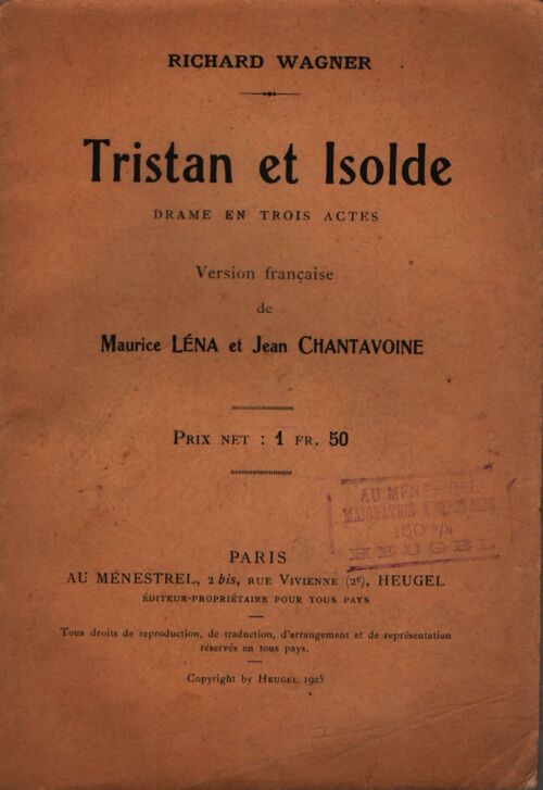 Tristan et Isolde - Richard Wagner - Livre