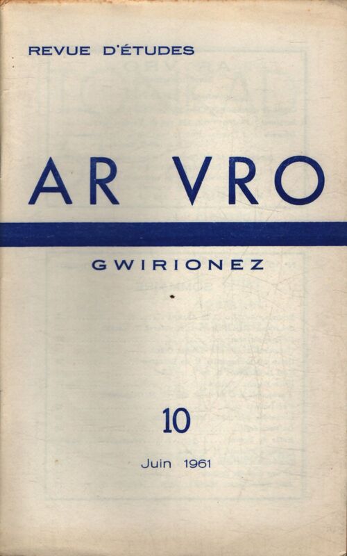 Ar vro Gwirionez n°10 - Collectif - Livre