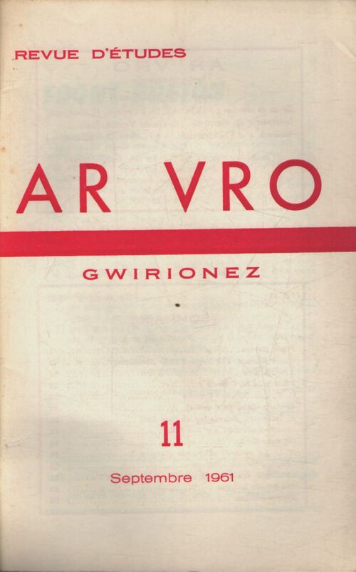 Ar vro Gwirionez n°11 - Collectif - Livre