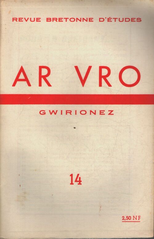 Ar vro Gwirionez n°14 - Collectif - Livre