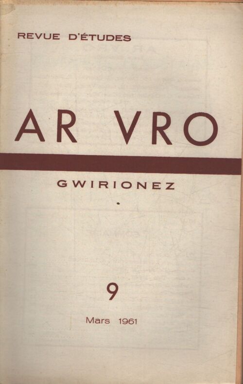 Ar vro Gwirionez n°9 - Collectif - Livre