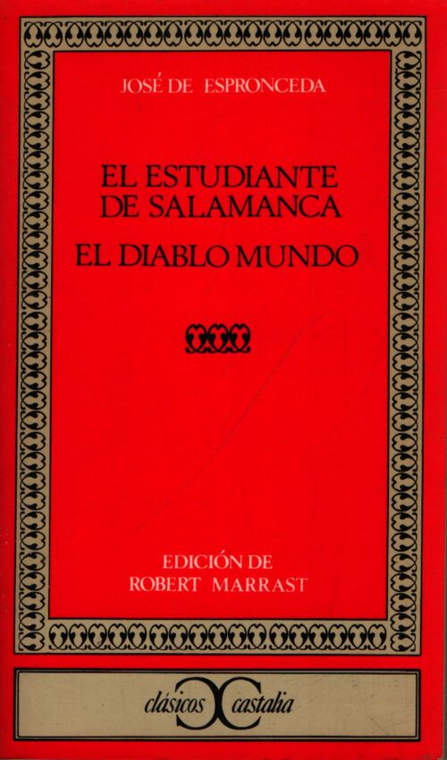 El estudiante de Salamanca - José De Espronceda - Livre