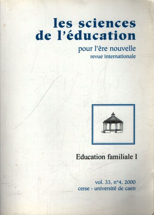 Les sciences de l'éducation pour l'ère nouvelle vol 33 n°4 - Collectif - Livre