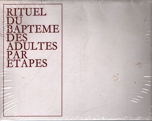 Rituel du baptême des adultes par étapes - Collectif - Livre