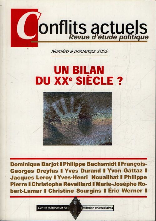 Conflits actuels n°9 : Un bilan du XXe siècle ? - Collectif - Livre