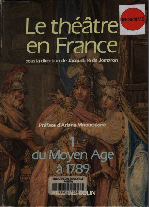 Le théâtre en france - Jacqueline De Jomaron-Leyvastre - Livre