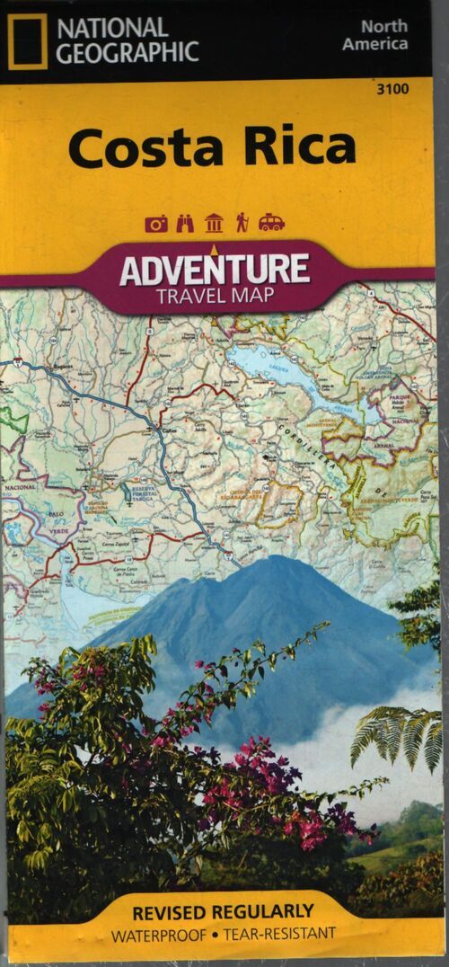 Costa Rica. Adventure map - National Geographic - Livre