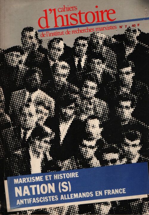 Cahiers d'histoire n°7 - Collectif - Livre