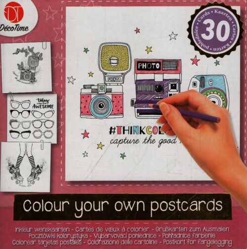 Colour your own postcards - Collectif - Livre