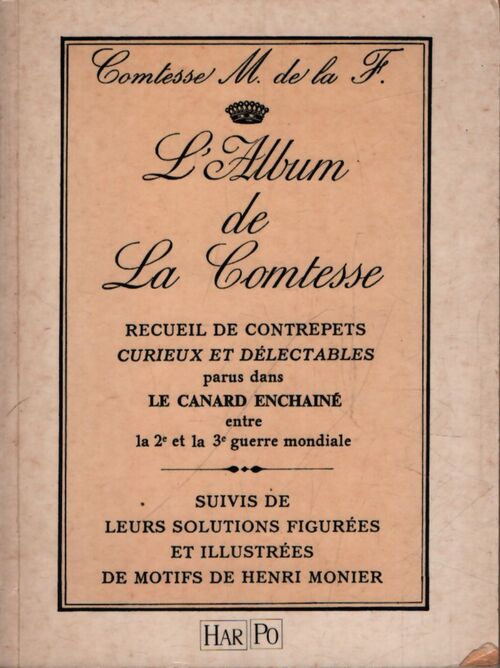 L'album de la comtesse - Comtesse M. De La F. - Livre