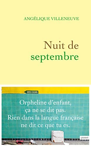 Nuit de septembre - Angélique Villeneuve - Livre