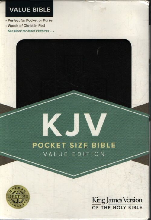 KJV pocket bible value edition black - H Bibles - Livre