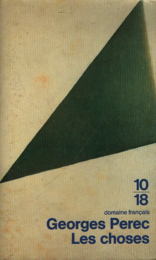 Les choses - Georges Perec - Livre
