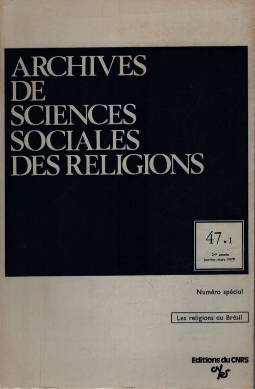 Archives de sciences sociales des religions 47. 1 - Collectif - Livre