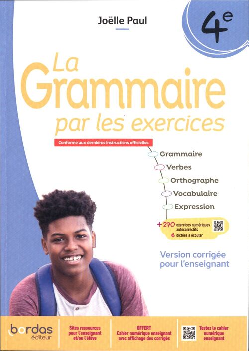 La grammaire par les exercices 4e - Joëlle Paul - Livre