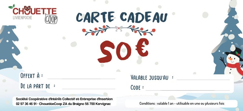 Carte-cadeau ChouetteCoop