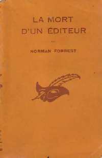 La mort d'un éditeur - Norman Forrest -  Le Masque - Livre