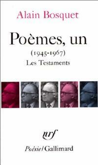 Poèmes, un - Alain Bosquet -  Poésie - Livre