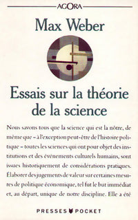 Essais sur la théorie de la science - Max Weber -  Agora - Livre