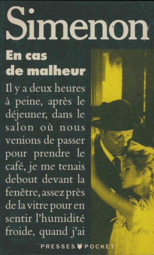 En cas de malheur - Georges Simenon -  Pocket - Livre