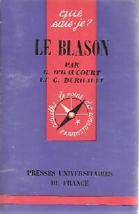 Le blason - Geneviève D'Haucourt -  Que sais-je - Livre